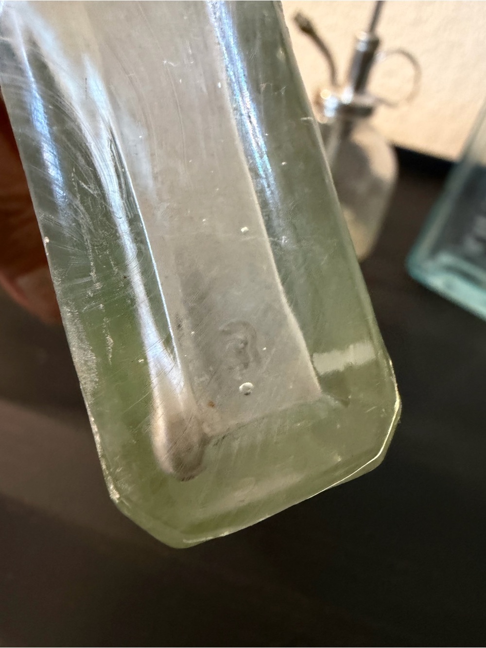 Vintage Clear & Aqua Glass Apothecary Bottles - Home Dining Display - Picture 6 of 16